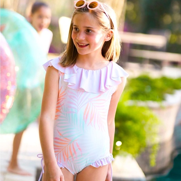 Wildling Tropical Palm One Piece Swim - 4T - Picture 1 of 2